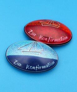 908 Oval Zur Konfirmation (nur in rot/orange verfügbar)