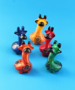 432 Lustige Giraffe bunt